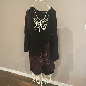 Square neck light sweater blouse